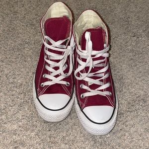 Converse Unisex Chuck Taylor All Star Burgundy High Top Shoes